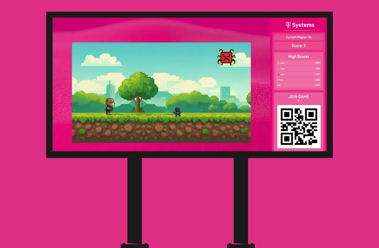 T-Systems Cybär: Jump & Run