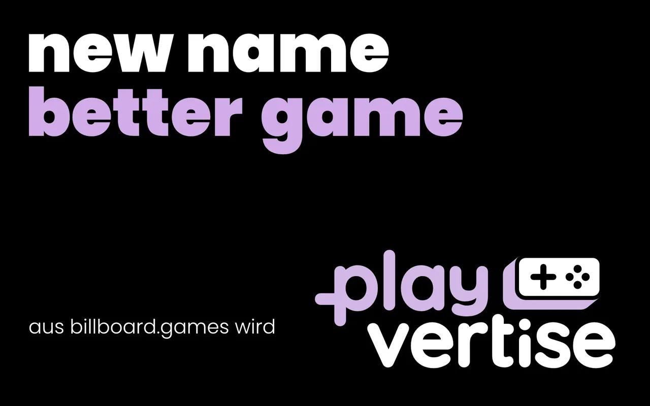 From billboard.games to playvertise: new name, better game