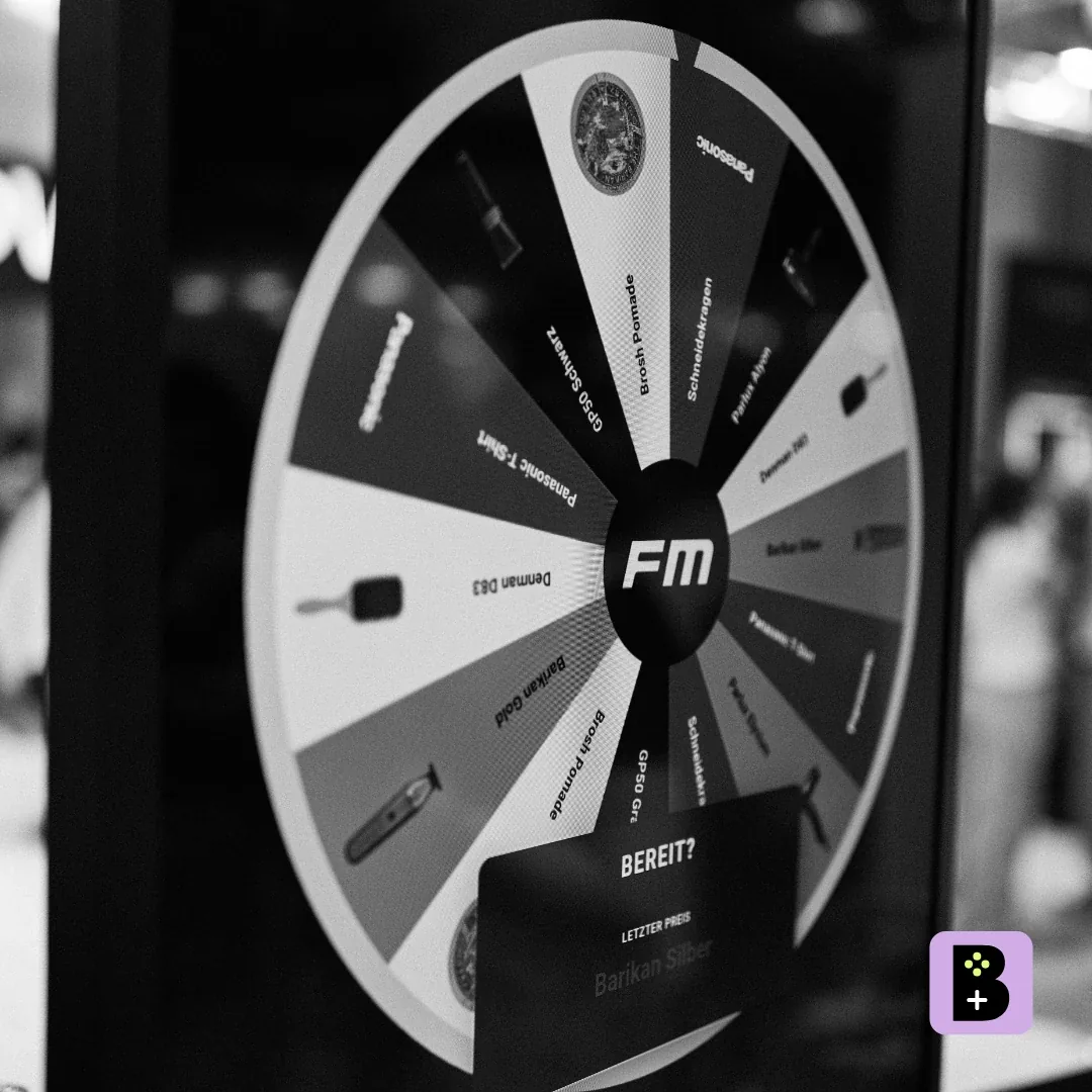 DIGIUP screen with Spin the Wheel interaction at Top Hair